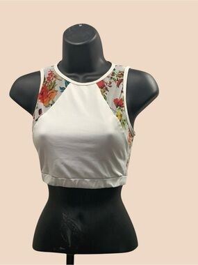 Yandy White Floral Tank Top